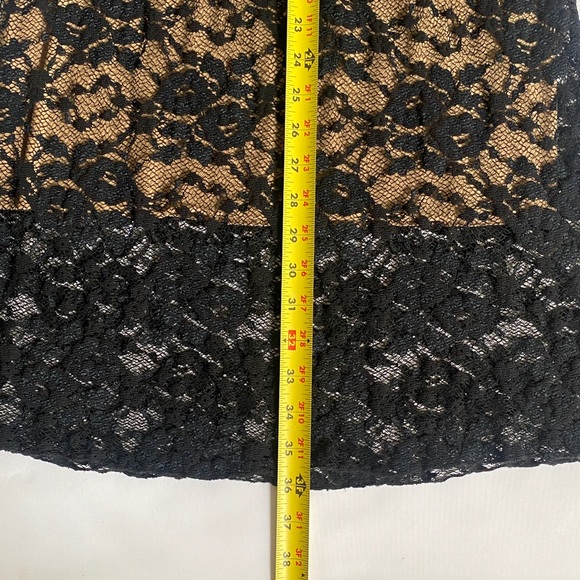 Ann Ferriday Vintage Dress Black Lace Slip Dress Sleeveless Straps size OS - Picture 16 of 16